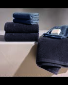 Drap de bain coton peigné LT Oasis gris foncé - 100x150 cm