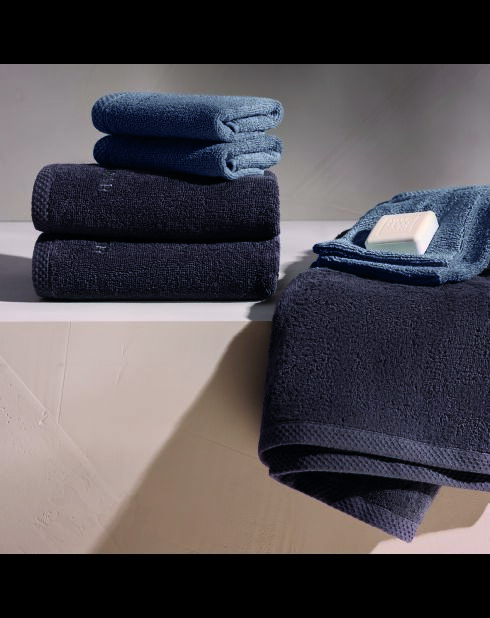 Drap de bain coton peigné LT Oasis gris foncé - 100x150 cm