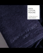 Drap de bain coton peigné LT Oasis gris foncé - 100x150 cm