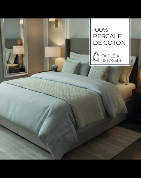 Fodera in cotone percalle Grenoble taupe - 43x210 cm