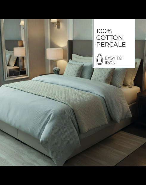Fodera in cotone percalle Grenoble taupe - 43x210 cm