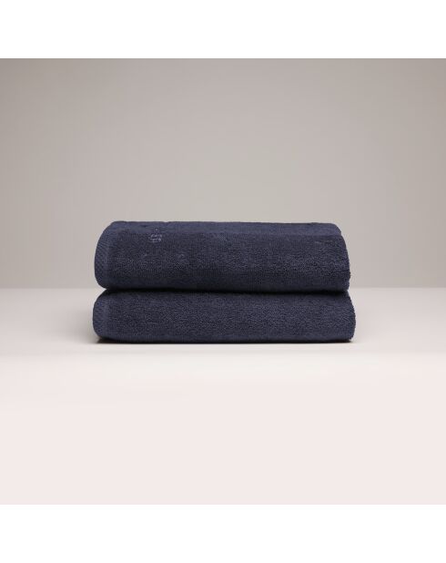 LT Oasis Badetuch aus gekämmter Baumwolle dunkelblau - 2x (70x140 cm)