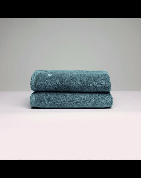Toalla de baño LT Oasis de algodón peinado azul prusiano, 2 unidades (70 x 140 cm)