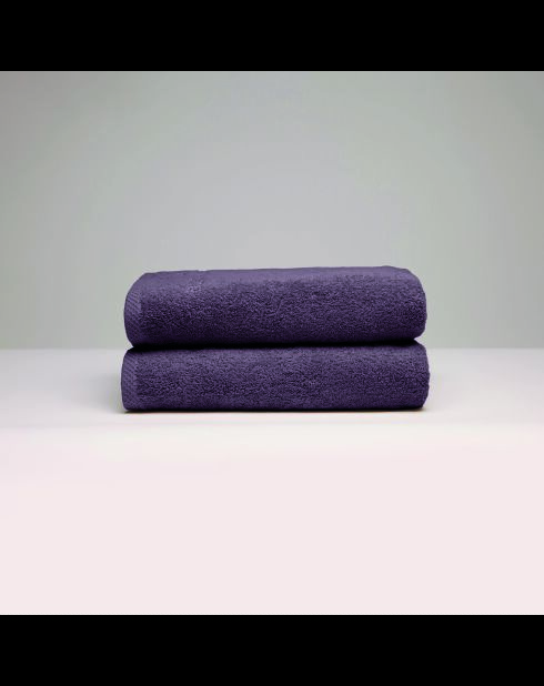 Asciugamano in cotone pettinato viola LT Oasis - 2x (50x100 cm)