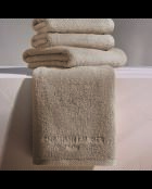 Serviette + drap de bain coton peigné LT Oasis taupe - 2x(50x100 cm)