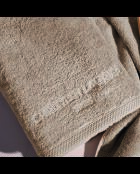 Serviette + drap de bain coton peigné LT Oasis taupe - 2x(50x100 cm)