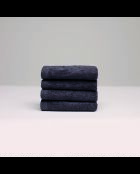 Serviette d'invité coton peigné LT Oasis gris foncé - 4x(30x30 cm)
