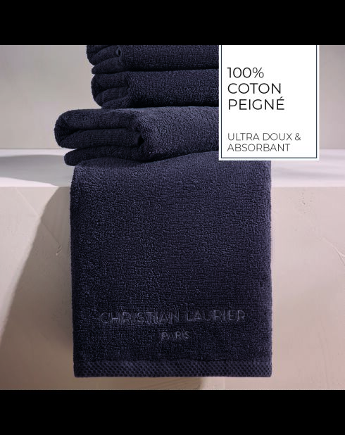 Serviette d'invité coton peigné LT Oasis gris foncé - 4x(30x30 cm)