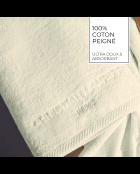 Serviette + drap de bain coton peigné LT Oasis ivoire - 2x(50x100 cm)