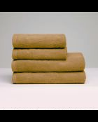 Asciugamano in cotone pettinato LT Oasis + telo da bagno giallo senape - 2x (50x100 cm) + 2x (70x140 cm)