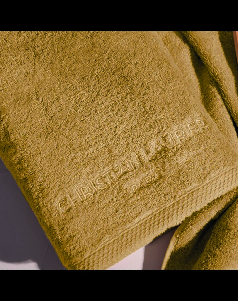 Asciugamano in cotone pettinato LT Oasis + telo da bagno giallo senape - 2x (50x100 cm) + 2x (70x140 cm)