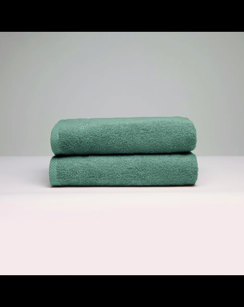 LT Oasis Badetuch aus gekämmter Baumwolle flaschengrün - 2x (70x140 cm)
