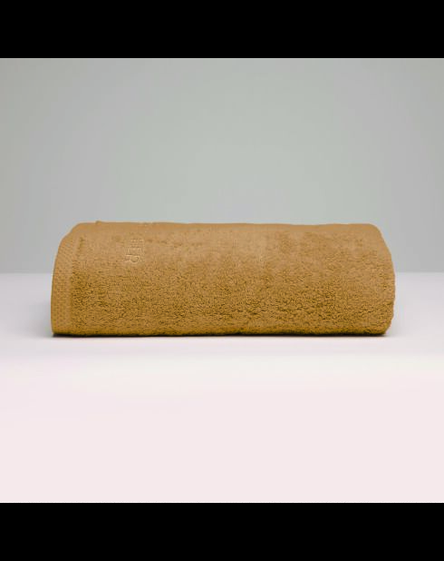Asciugamano da bagno LT Oasis in cotone pettinato giallo senape - 100x150 cm