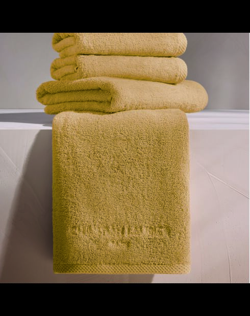 Asciugamano da bagno LT Oasis in cotone pettinato giallo senape - 100x150 cm