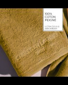 Asciugamano da bagno LT Oasis in cotone pettinato giallo senape - 100x150 cm