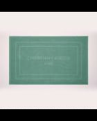 Alfombra de baño de algodón con diseño 19 botellas, color verde, 60 x 100 cm