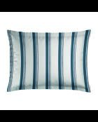 Federa Mateo in raso di cotone bianco/blu - 2x (50x70 cm)
