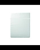 Drap plat satin de coton Biarritz blanc - 240x300 cm