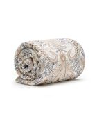 Couvre-lit satin de coton Palais oriental taupe - 220x250 cm