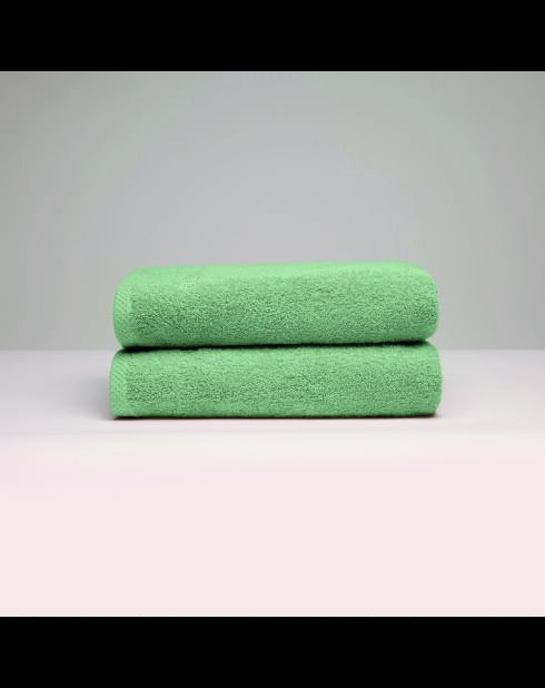 LT Oasis Badetuch aus gekämmter Baumwolle Salbeigrün - 2 x (70x140 cm)
