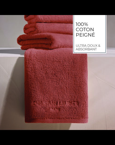 Asciugamano per ospiti in cotone pettinato terracotta LT Oasis - 4x (30x30 cm)
