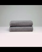 Serviette coton peigné LT Oasis brune - 2x(50x100 cm)