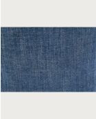Set aus 2 Esszimmerstühlen aus Stoff mit blauen Liro Holzbeinen — 48x53x81 cm