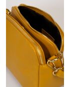 Bandoulière en cuir Zirel moutarde - 24 x 9 x 15 cm