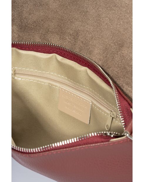 7500 rode leren schouderriem - 26 x 2 x 18 cm