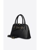 Celia schwarze Lederhandtasche - 29 x 8 x 16 cm
