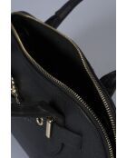 Celia schwarze Lederhandtasche - 29 x 8 x 16 cm