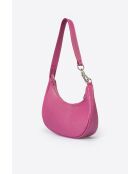 Lederen handtas 5561 fuchsia - 24 x 10 x 14 cm