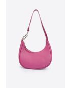 Lederen handtas 5561 fuchsia - 24 x 10 x 14 cm