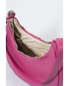 Lederen handtas 5561 fuchsia - 24 x 10 x 14 cm