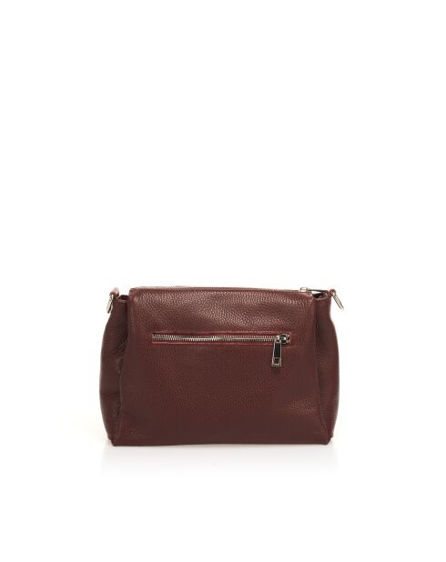 Lederen schouderriem met Virezza-rand - 26 x 9 x 19 cm
