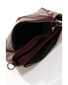 Lederen schouderriem met Virezza-rand - 26 x 9 x 19 cm