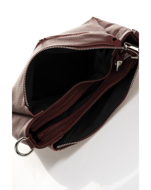 Lederen schouderriem met Virezza-rand - 26 x 9 x 19 cm