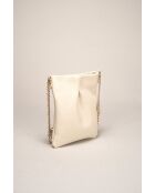 Rayan beige leren schouderriem - 15 x 4 x 19 cm