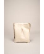 Rayan beige leren schouderriem - 15 x 4 x 19 cm