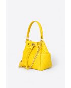 Borsa Edina Small in pelle dorata - 21 x 13 x 20 cm