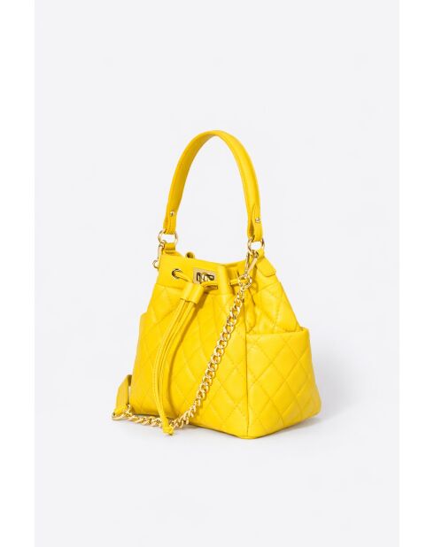 Borsa Edina Small in pelle dorata - 21 x 13 x 20 cm