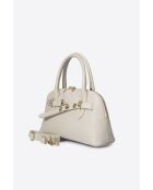 Celia beige Lederhandtasche - 29 x 8 x 16 cm
