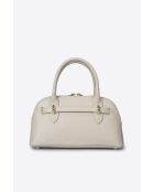 Celia beige Lederhandtasche - 29 x 8 x 16 cm