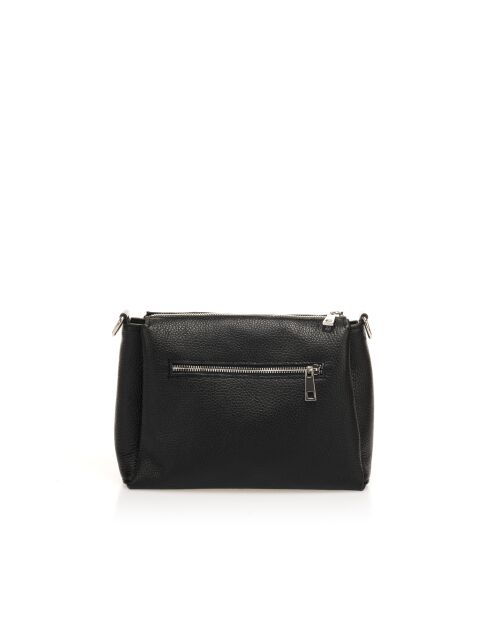 Virezza zwarte leren schouderriem - 26 x 9 x 19 cm