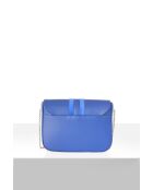 Bellora blaue Lederhandtasche - 24 x 9 x 18 cm