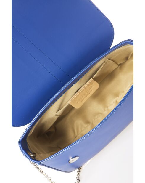 Bellora blaue Lederhandtasche - 24 x 9 x 18 cm