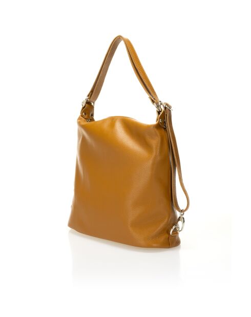Rucksack Tivoli aus Kamelleder - 39 x 16 x 30 cm