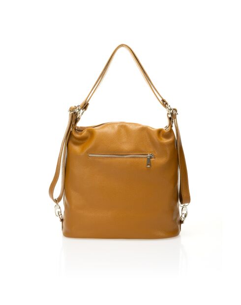 Rucksack Tivoli aus Kamelleder - 39 x 16 x 30 cm