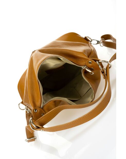 Rucksack Tivoli aus Kamelleder - 39 x 16 x 30 cm