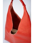 Quinn rote Schultertasche aus Leder - 40 x 5 x 32 cm
